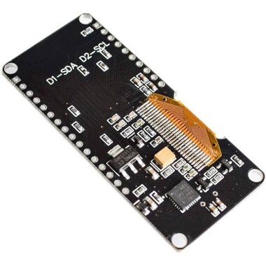 Wemos 0.91 İnç Beyaz Ekran Oled Nodemcu ESP8266 WIFI Modülü - Siyah PCB Lehimli - 4