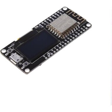 Wemos 0.91 İnç Beyaz Ekran Oled Nodemcu ESP8266 WIFI Modülü - Siyah PCB Lehimsiz - 2