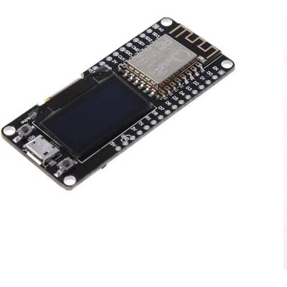 Wemos 0.91 İnç Mavi Ekran Oled Nodemcu ESP8266 WIFI Modülü - Beyaz PCB Lehimli - 2