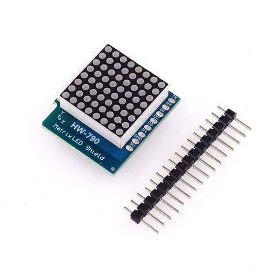 WEMOS D1 Mini 8x8 Matrix Kırmızı LED Modülü için Matrix LED Koruyuculu V1.0.0 - 9