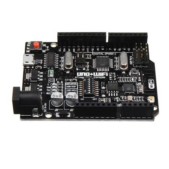 WiFi R3 ATmega328P 32KB Flash with ESP8266 32Mbit Flash USB-TTL CH340G - 1