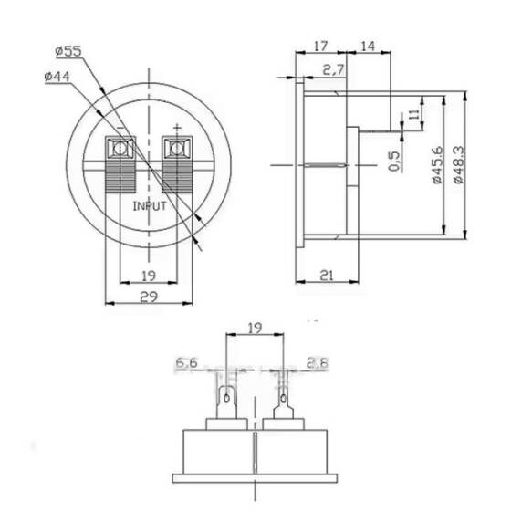 WP2-1 55mm 2'li Hoparlör Terminali - 3