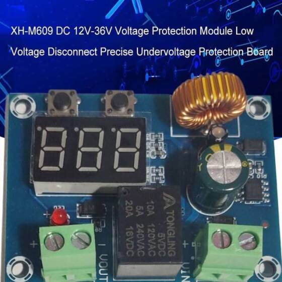 XH-M609 DC12V-36V Şarj Modülü Gerilim Aşırı Deşarj Lityum Pil Koruması Hassas Düşük Gerilim Koruma Modülü Kartı - 2