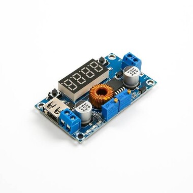 XL4015 5A 4 Dijit Dijital Ekranlı DC-DC Ayarlanabilir Gerilim Düşürücü - Voltmetre - 5