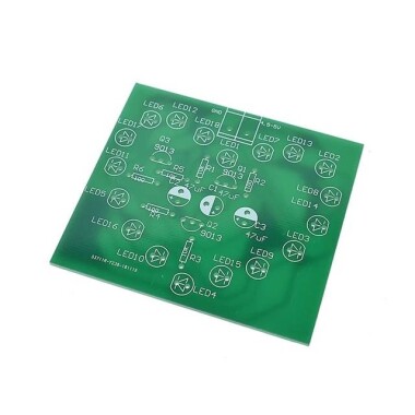 Yanıp Sönen Led Işık Kalp Dolaşımı Yanıp Sönen Işık 18 Kırmızı Led Kalp Işık Kiti - 3