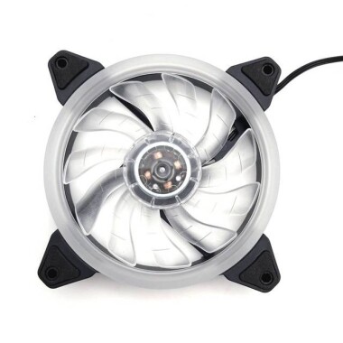 Yeşil 12025 12V DC Led Sessiz Çift Diyafram Sessiz Egzoz Fan 33 Işık İle Boyut:120x120x25mm - 5
