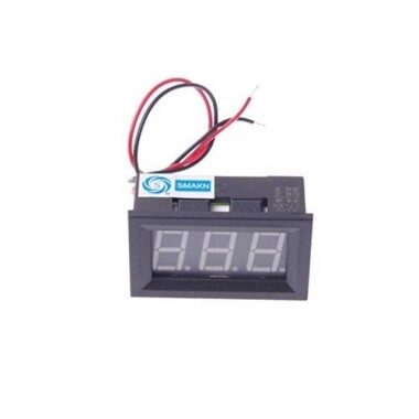 Yeşil İki Telli 0-56 İnç DC5V-120V DC Dijital Ekran Voltmetre Araba Bisiklet Motosiklet için - 2