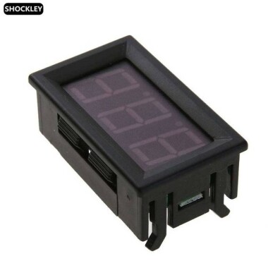 Yeşil Üç Kablolu 0.56 inç DC 0-100V LCD Dijital Voltmetre - 2