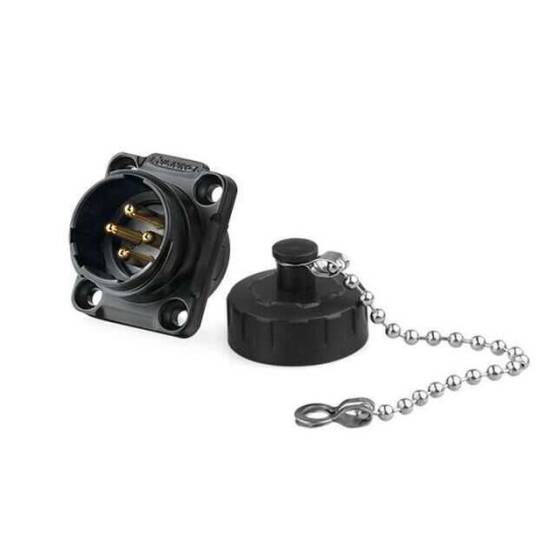 YM-20-C04SX-02-401 4 Pin Su Geçirmez Konnektör - Erkek - 1