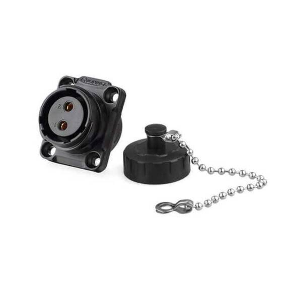 YM-20-J02SX-02-401 2 Pin Su Geçirmez Konnektör - Dişi - 1