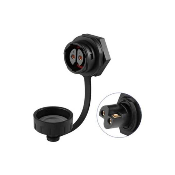 YM-20-J02SX-22-105A 2 Pin Su Geçirmez Konnektör - Dişi - 1