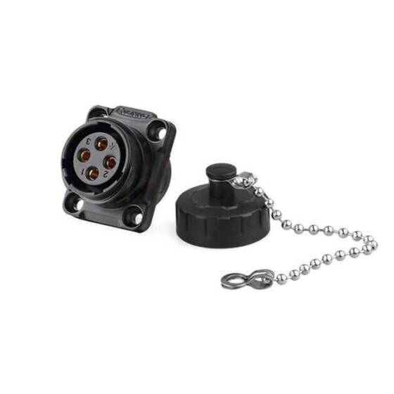 YM-20-J04SX-02-401 4 Pin Su Geçirmez Konnektör - Dişi - 1