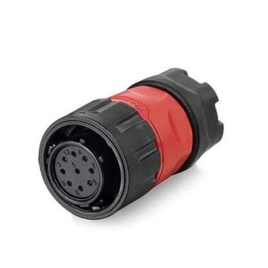 YM-20-J09PE-02-001 9 Pin Su Geçirmez Konnektör - Dişi - CNLINKO