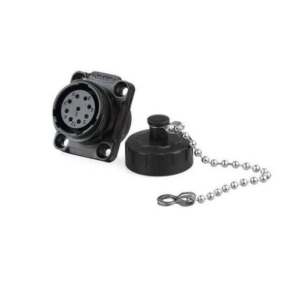 YM-20-J09SX-02-401 9 Pin Su Geçirmez Konnektör - Dişi - 1