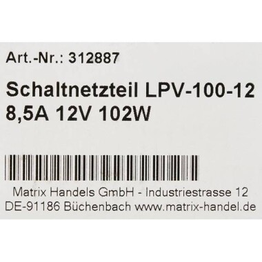Yüksek Kaliteli Güç Kaynağı 100W 12V 8.5A - 3
