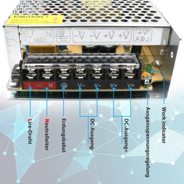 Yüksek Kaliteli Güç Kaynağı 120W 12V 10A Uzun Stil - 3