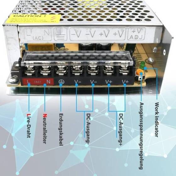 Yüksek Kaliteli Güç Kaynağı 120W 12V 10A Uzun Stil - 3
