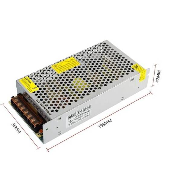 Yüksek Kaliteli Güç Kaynağı 120W 24V 5A Uzun Stil - 5