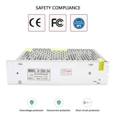 Yüksek Kaliteli Güç Kaynağı 240W 24V 10A S-240-24 - 2