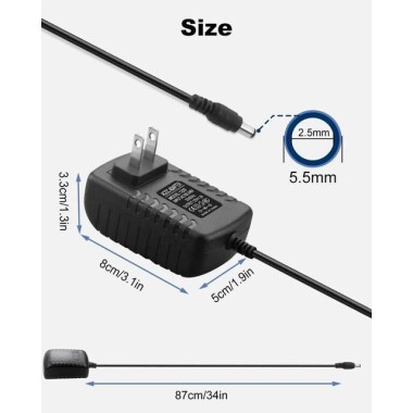 Yüksek Kaliteli Tam Amper 12V 1.2A Adaptör EU Fişli - 2