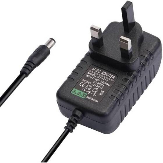 Yüksek Kaliteli Tam Amper 12V 1A Adaptör UK Fişli - 1