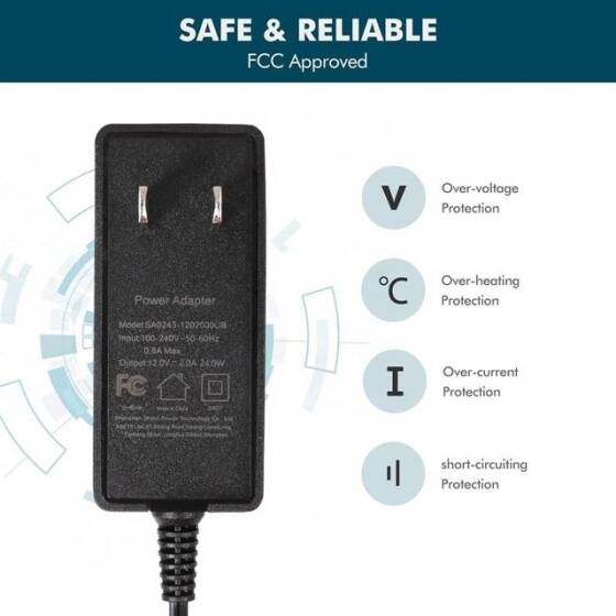 Yüksek Kaliteli Tam Amper 12V 2.5A Adaptör AU Fişli - 3