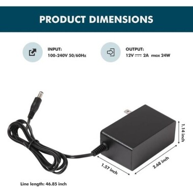 Yüksek Kaliteli Tam Amper 12V 2.5A Adaptör AU Fişli - 4