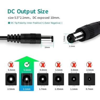 Yüksek Kaliteli Tam Amper 12V 2.5A Adaptör US Fişli - 4