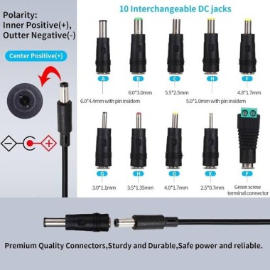 Yüksek Kaliteli Tam Amper 12V 2A Adaptör AU Fişli - 4