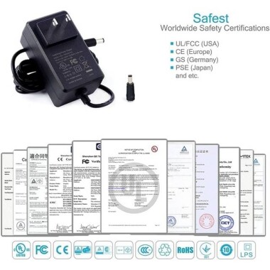 Yüksek Kaliteli Tam Amper 12V 3A Adaptör US Fişli - 4