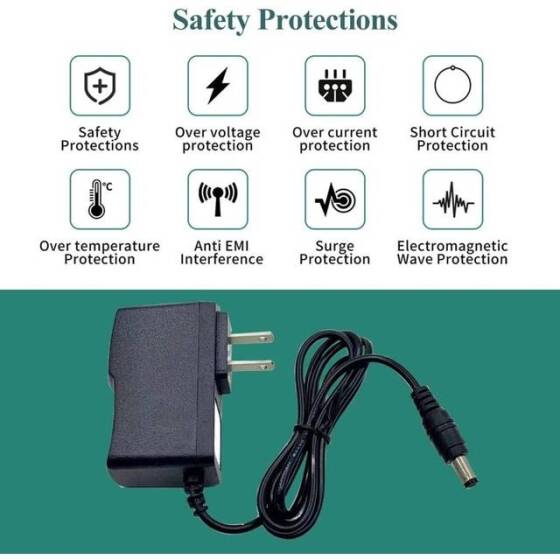 Yüksek Kaliteli Tam Amper 12V 500MA Adaptör US Fişli - 4