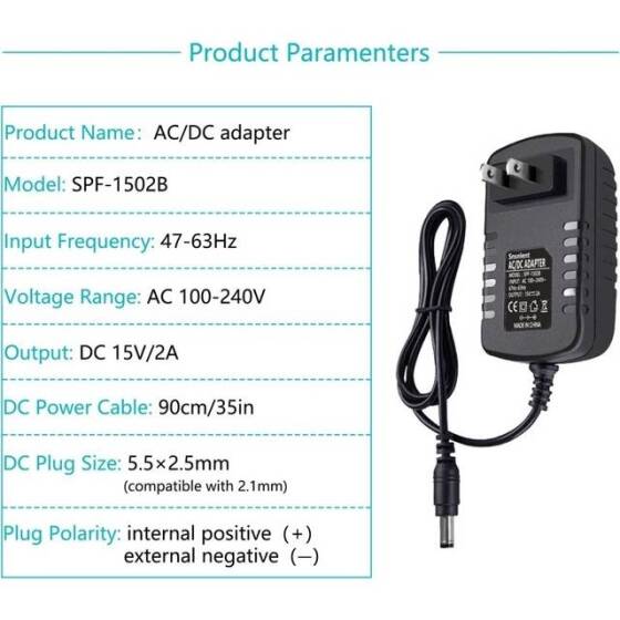 Yüksek Kaliteli Tam Amper 15V 2A Adaptör EU Fişli - 2