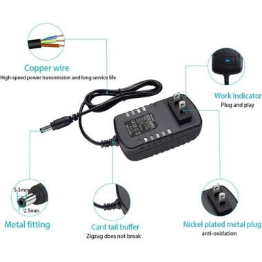 Yüksek Kaliteli Tam Amper 15V 2A Adaptör EU Fişli - 3
