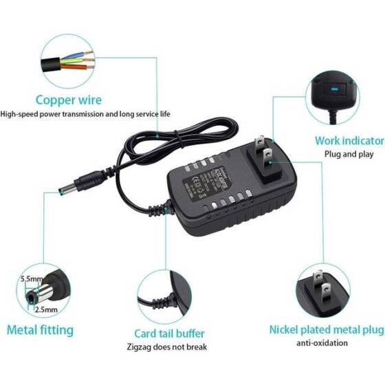 Yüksek Kaliteli Tam Amper 15V 2A Adaptör EU Fişli - 3