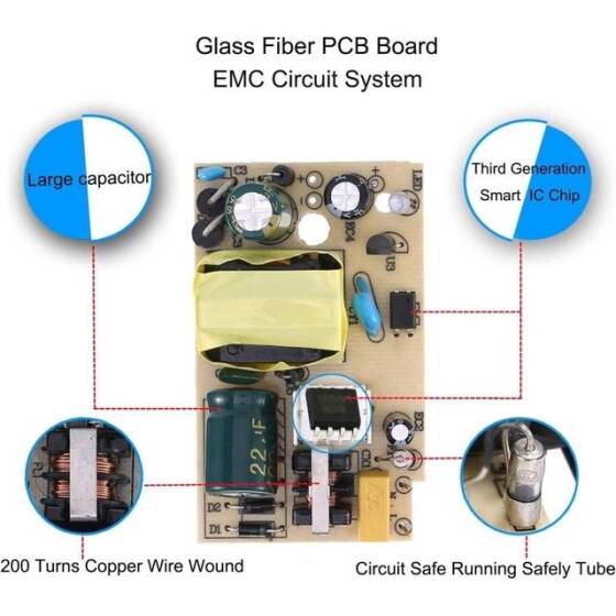 Yüksek Kaliteli Tam Amper 24V 1A Adaptör UK Fişli - 5
