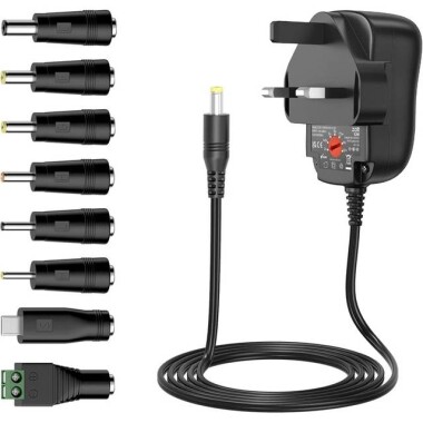 Yüksek Kaliteli Tam Amper 3V 1A Adaptör UK Fişli - 1