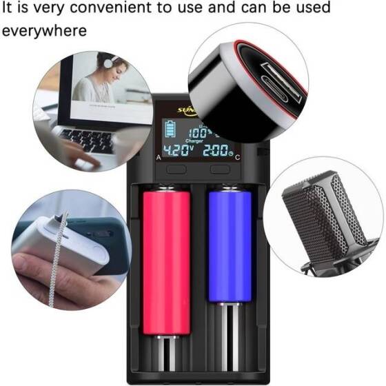 Yüksek Kaliteli Tam Amper 4.2V 1A Lityum Pil Şarj Cihazı UK Fişli - 3