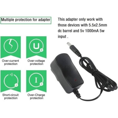Yüksek Kaliteli Tam Amper 5V 1A Adaptör AU Fişli - 3