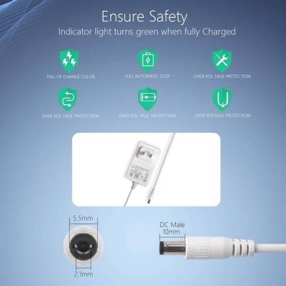 Yüksek Kaliteli Tam Amper 8.4V 500MA Lityum Pil Şarj Cihazı US Fişli - 4