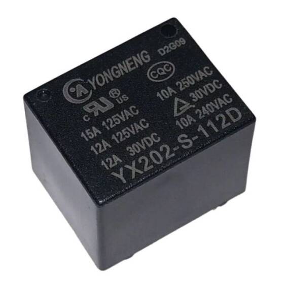 YX202-S-112D 12V 10A Röle 5 Pin - 1