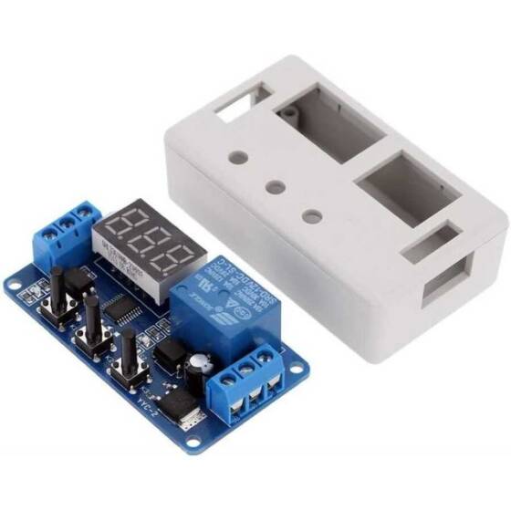 Zaman Ayarlı Röle Modülü 12V Koruma Kutulu - 1