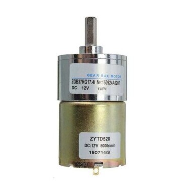 ZYTD520 12V DC 5RPM Redüktörlü Motor (37mm 6V-24V) - Görsu Elektronik