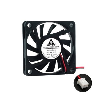 5V DC 6010 Yağ İçeren Fan-XH2-54-2P 30cm Kablo Boyutu:60x60x10mm - Görsu Elektronik