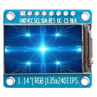 1.14 inch 135x240 RGB TFT IPS LCD Module 8 Pin ST7789 Chip - Görsu Elektronik