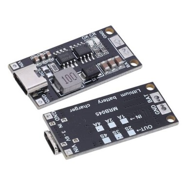 18650 Polymer Lithium ion Charger Type C To 3S 12.6V 1A Booster Module - Görsu Elektronik