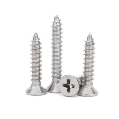 304 Stainless Steel Cross Recessed Countersunk Head Tapping Screws M1-0x3 - Görsu Elektronik