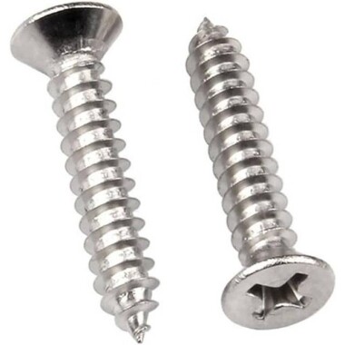 304 Stainless Steel Cross Recessed Countersunk Head Tapping Screws M3x40 - Görsu Elektronik