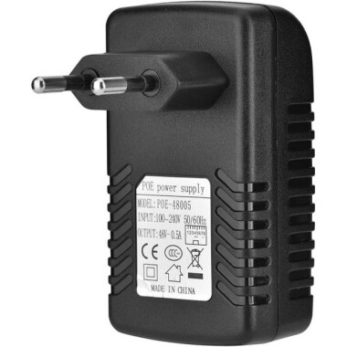 48V 0.5A 100M PoE Injector EU Plug - Görsu Elektronik