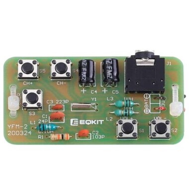 76-108MHz Stereo FM Radio DIY Kit Wireless FM Receiver Module - Without Battery - Görsu Elektronik