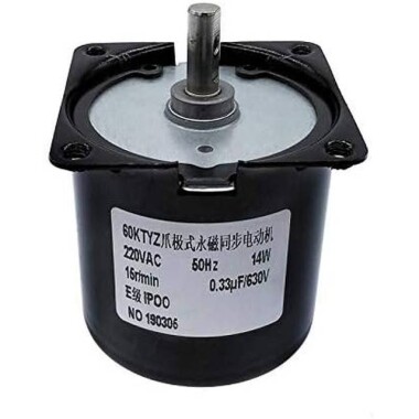 AC220V 14W 60KTYZ Permanent Magnet Synchronous Motor 20RPM - Görsu Elektronik